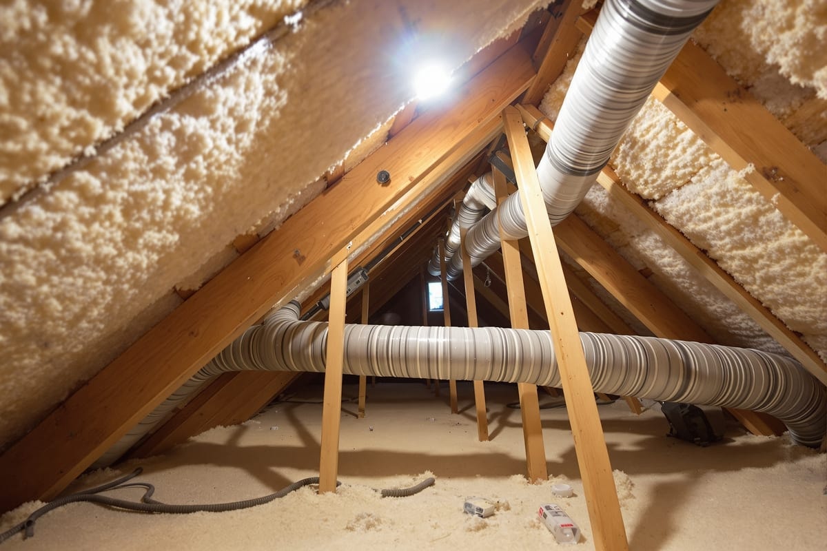 Attic insulation and ducting, the main driver of summer cooling costs